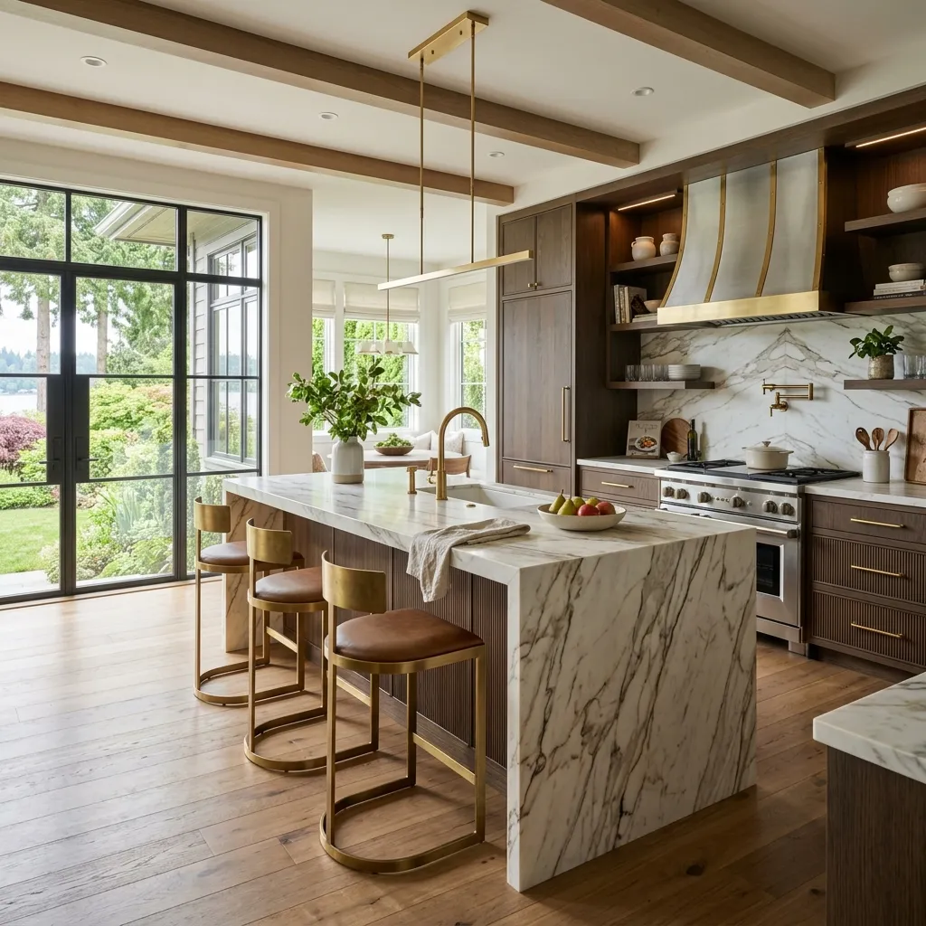 Luxury kitchen remodel in Medina WA